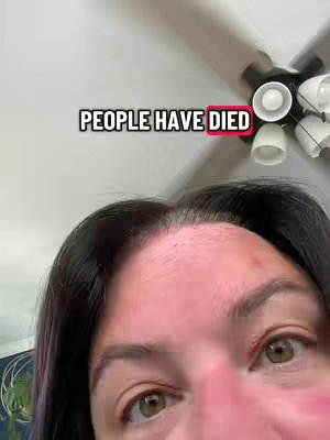 The cover image is a selfie-style shot, with the camera angled slightly upward. The primary focus is on the upper part of a person's face, specifically the forehead, eyebrows, and eyes. The person has dark hair. The background, mostly out of focus, reveals parts of a white ceiling with a ceiling fan.  Overlayed on the image is bold, white text with a black outline.