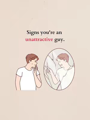 An illustrated image shows a cartoon man looking at himself in a mirror. The mirror image is of him, but with an angry expression, pointing at himself. The background is a solid, light beige.