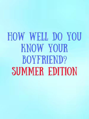 The image features a blue to light blue gradient background. Centered on this is a text overlay. The text is arranged in stacked lines with the words in two different colors: the top phrase is blue, while the bottom phrase "SUMMER EDITION" is red. The text font appears to be a playful, rounded style.