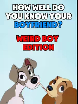 The image features an illustration of two dogs, a light-brown female dog and a gray male dog, from the animated movie *Lady and the Tramp*, touching tongues above text overlay.