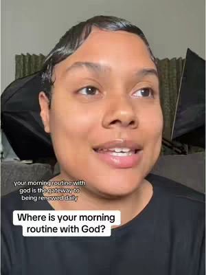A medium shot features a woman with her upper body visible. She has dark hair and brown eyes, and is turned slightly towards the camera with a soft smile. Her skin appears naturally lit. Overlayed on the image are two text boxes with questions in them.
