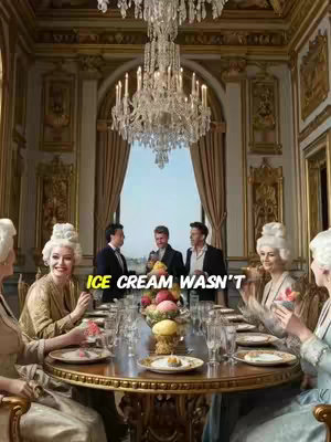 The cover image shows a formal dining room with ornate gold trim and a large chandelier. Three men in suits stand at the head of a long table, while women in period costumes and elaborate wigs sit around the table. The overall color scheme is gold and white, creating a luxurious and historical atmosphere.