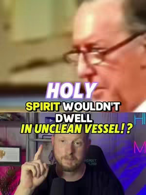 The image is split horizontally. The top half shows a man in glasses with a blurred background. The bottom half features a man in front of what appears to be a home office setup, pointing upwards, with text over this scene.