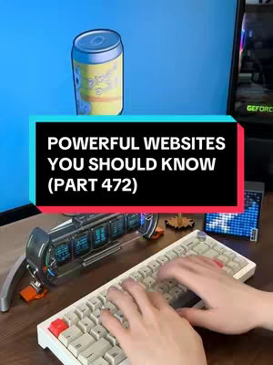 A cover image featuring a keyboard with a screen in the background displaying a cartoon soda, and overlay text. The keyboard is in focus with hands typing on it. The background has a blue screen.