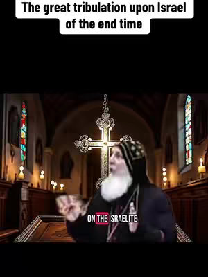 The cover image shows a man, dressed in religious attire, in a church. A large cross is behind him. Text overlays state the video's title.