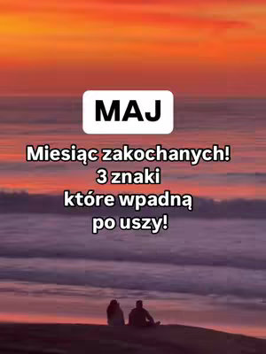 The image depicts a sunset over a body of water, with text overlayed in the center. In the foreground, there are two silhouettes of people sitting, possibly a couple. The colors are warm, with oranges and reds dominating the sky and reflecting on the water.