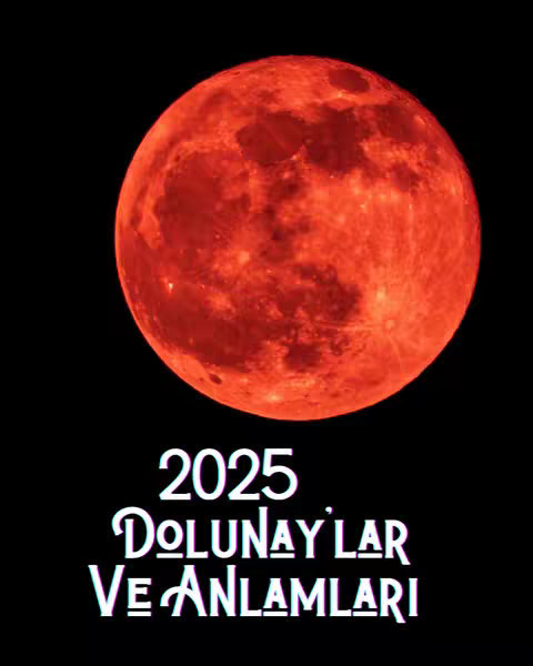 A red, detailed image of the full moon dominates the upper portion, set against a black background. The moon's textures are visible, with prominent craters and variations in color. The text in a digital style is placed below the moon, with the numbers and words in white.