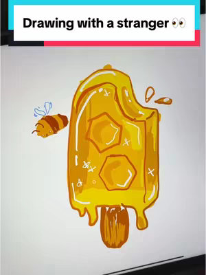 The cover image features a cartoon drawing of a melting honey-flavored popsicle next to a cartoon bee on a white background. Above the popsicle is a text overlay displayed on a color bar.