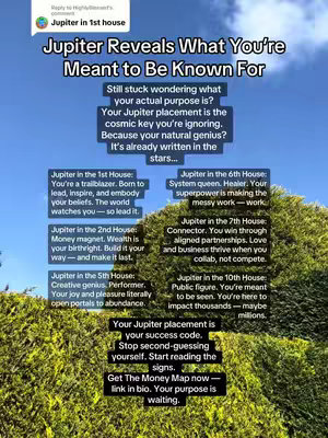 The cover image is a vertical shot with a bright blue sky with some clouds in the background and green leafy bushes below. Text is overlaid on the image in a series of rectangles with text describing astrological signs and attributes.