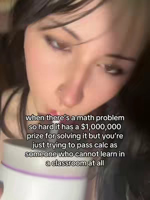 The cover image shows a close-up of a person's face, angled slightly from above. They are looking towards the upper left of the frame, with a slightly concerned expression. A white object, possibly a container or cup, is visible in the lower left of the frame. Text overlay is present with white font over a dark background.