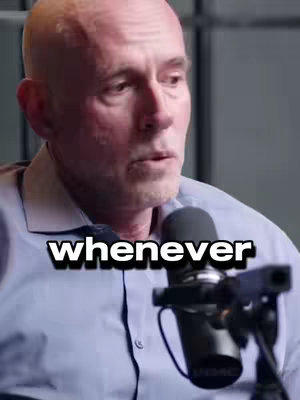 The cover image features a middle-aged, bald man with a slight furrowed brow, speaking into a microphone which is positioned near his mouth. The text overlay reads 'whenever', positioned large and bold at the bottom of the frame.