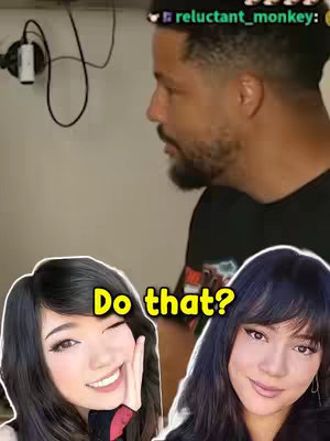 The image shows three individuals. A man is in the background, while two women, likely the subjects of the video, are in the foreground. Text is overlaid on the image, providing context to the video.