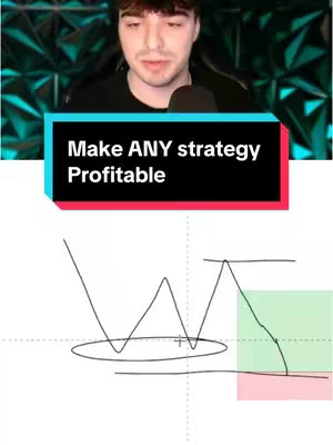 The cover image shows a man in the top center with a black top and a microphone below the man. The text overlay has a dark background with a white font. The bottom of the image features a hand-drawn graph with different shapes.