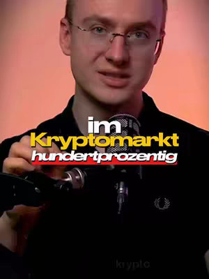 A man with glasses and a black shirt holds a microphone, with overlaid text in the center. The background is a gradient of orange and pink.