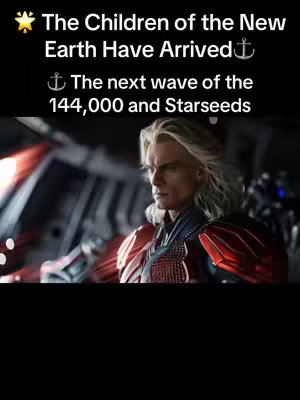 A digitally rendered image featuring a fair-skinned man with long, flowing blonde hair and a stern expression, posed against a backdrop of what appears to be a futuristic, possibly spaceship-like interior with red and gray tones. The man is clad in red and black armored clothing, suggesting a military or leadership role. The top of the image has overlaid text, setting a clear title and subtitles.
