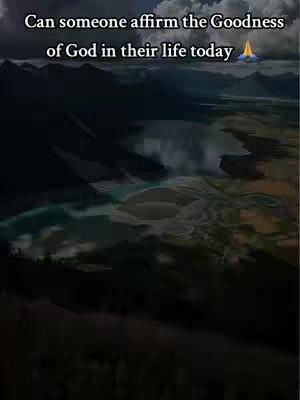 An artistic landscape with mountains in the background, a body of water, and text overlayed on the image.