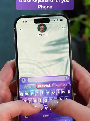 The cover image presents a close-up view of a smartphone interface. A person's hands are seen holding the phone, with manicured nails, indicating a focus on the user's interaction with the device. The phone's screen prominently displays a messaging app with a conversation thread. The keyboard interface is colorful and designed, highlighted with the words "PLAYFUL" . The overall composition is clean, with a background that is softly blurred, which focuses the view.