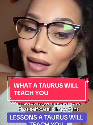 A selfie-style video cover image. A person with glasses and makeup is positioned in the center. The person is looking slightly to the left. Text overlays are in red and blue rectangles.
