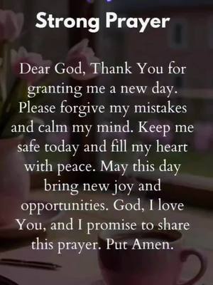 A cover image featuring a handwritten prayer on a blurred background that gives the impression of a cozy interior. The prayer is centered and written in a clean, readable font. The main colors are soft, with cool tones such as light pink and green.