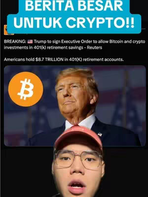 The cover image features a split composition. The top part displays a screenshot of a news article, centered around Donald Trump, with overlay text. Below it is a photo of the creator, a young man with glasses and an open-mouthed expression, wearing a red cap.
