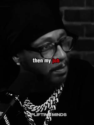A grayscale portrait of Katt Williams, wearing glasses, a black hat, and a large silver chain. Text overlays the image.