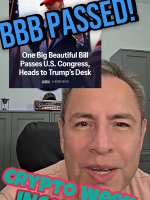 A man with short brown hair is the main subject, positioned in the foreground with a backdrop that includes a screenshot of a news article about proposed legislation. The image is overlaid with text in bold fonts set against solid color blocks. The man is smiling slightly, his eyes open and looking directly at the viewer, suggesting a direct address or conversation.