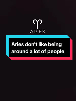 The image features a black background with a blue rectangle outlined in white and a red rectangle below, containing text. Above is the Aries symbol and the word ARIES.