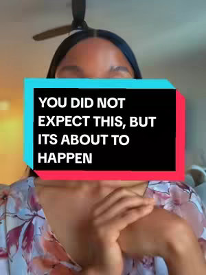 A woman is shown from the chest up, with a text overlay. She has long, dark hair and is wearing a floral patterned shirt. The background has a fan and a window. A colorful rectangle contains text.