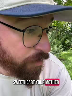A man wearing glasses and hat looking down, the hook text is 'SWEETHEART YOUR MOTHER'.