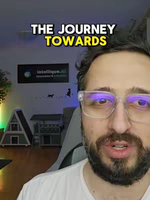 A man with a beard and glasses is looking directly at the camera; text overlays the top section of the image.