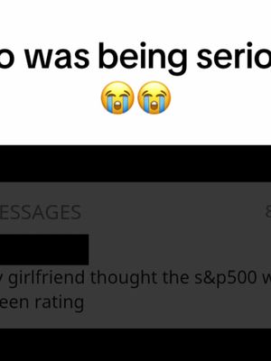 The image is a screenshot of a phone screen displaying a message. The top half has a text overlay with an emotional emoji. The bottom half shows a blurred message thread. The background is dark.