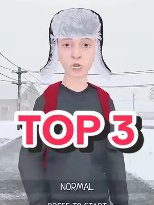 The cover image features an illustrated avatar of a young boy with a winter hat and a backpack. The words "TOP 3" are prominently displayed over the figure. The background appears to be a snowy outdoors scene.