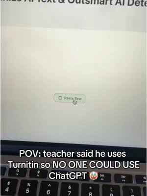 The cover image displays a laptop keyboard in the foreground with a partial view of the screen showing a text input field and a 'Paste Text' button. The keyboard is the central focus with the bottom portion of the screen showing overlaid text. From the angle, the creator is recording from a top-down perspective.