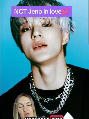 The cover image features a promotional shot of a male idol, Jeno of NCT. The image has a cool, professional vibe that is designed for presentation.