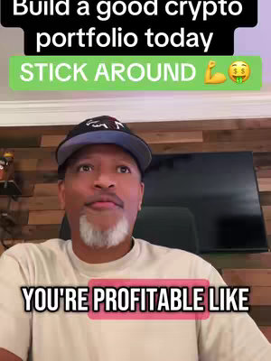 The cover image shows a man in a cap with overlaid text that is prompting the viewer to stick around for a crypto related video.