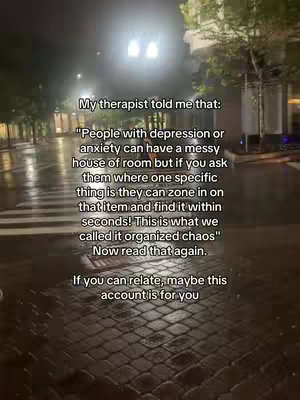 The cover image shows a street scene at night, likely after rain, with wet cobblestones reflecting the light of streetlights. The text overlay is centered, providing the video's main message.