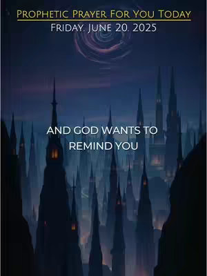 The image is a dark, stylized illustration of a city at dusk or night. Silhouetted spires, likely representing buildings or towers, fill the majority of the frame, with the edges of the structures fading from a dark blue to black. Above these, the sky transitions from a deep, dark blue to near-black, with a stylized, swirling circular object in the center. The upper portion of the image contains the text overlayed on a yellow stripe.