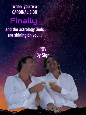 The cover image features two men smiling and toasting with drinks against a backdrop of a starry night sky. Text overlays are present at the top and bottom of the image.