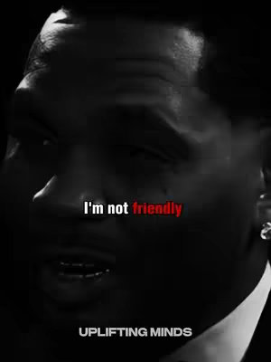 The cover image shows a black and white close-up of Kevin Gates' face. Text overlays read "I'm not friendly" in white text on the bottom and red text in the middle. Below it, the text "UPLIFTING MINDS" is displayed.