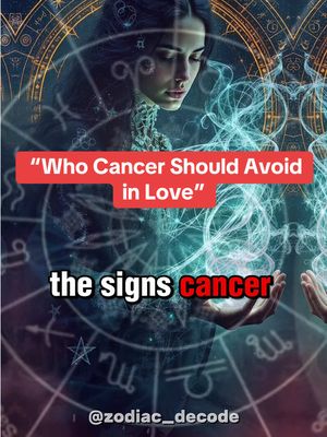 The image is an artistic graphic with a mystical theme. It features a woman with long, dark hair, her face partially obscured, set against a background of celestial elements like zodiac symbols and glowing nebulas. Text overlays in red and white highlight the video's title.
The layout uses a vertical orientation, and the color palette is dominated by cool tones, with a gradient of blues, purples, and some areas of gold giving a sense of depth and mystique.