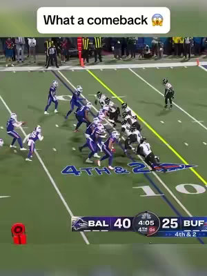 A live sports shot from a football game showing players in action, the score, and the game clock. The video has a title on top in a white rounded box.