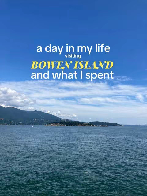 A serene shot of the ocean under a clear blue sky with white fluffy clouds. Mountains and land are visible in the distance. The foreground is dominated by the sea and the background is sky. Text overlays the image.