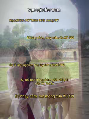 The image features a woman in a soft-focus, layered graphic. There's text overlaid in yellow, describing astrology concepts. The woman is standing by a window, looking away, with other ghost images of astrological symbols behind her.