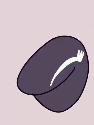 The image features a stylized graphic of a rounded shape with a dark purple hue and a white curved line on a light purple background. The rounded shape appears like an eye. The overall composition is simple with a focus on a single, abstract form.