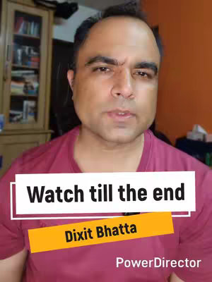 A man looks directly at the camera with a serious expression. A text overlay reads 'Watch till the end' with the creator's name below in a lighter orange rectangle.