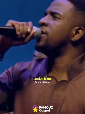 The cover image features a person holding a microphone and singing with an excited expression. Text overlays read "Lord, it is me" in a specific font and style.