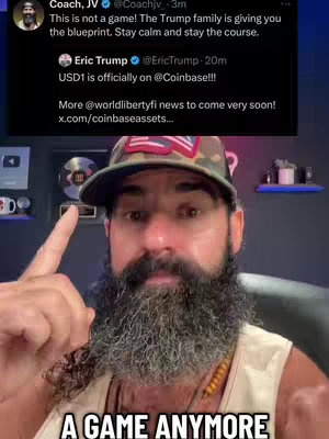 The cover image features a man with a beard wearing a cap, pointing his index finger up. It includes a screenshot of a tweet and a text overlay that says 'A GAME ANYMORE'.