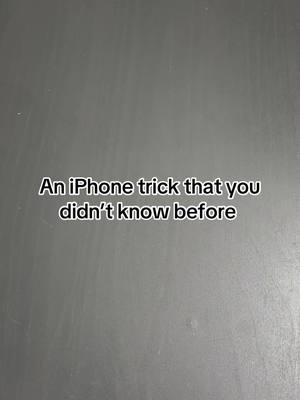 The cover image features a gray textured background with the words 'An iPhone trick that you didn't know before' in white, centered at the bottom.