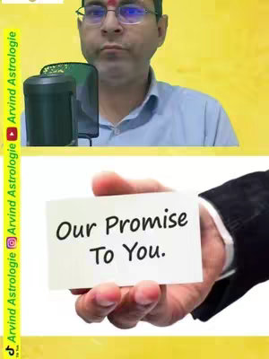The cover image shows a man in glasses and a light blue shirt, looking at the camera. Below him is a hand holding a white card that says "Our Promise To You."