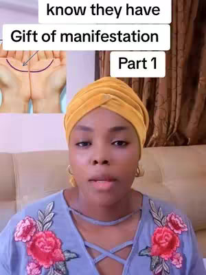 A woman with a yellow head wrap looks directly at the camera. Overlay images of hands and text boxes create a layered composition against a blurred background. The woman wears a patterned blue shirt and gold hoop earrings, with neutral lighting.